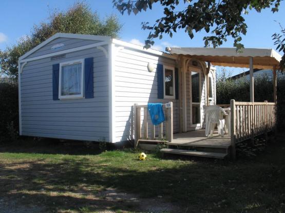 Mobilheim Confort VENUS 22m² - 2 Zimmer + Halbüberdachte Terrasse 9m²