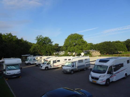 Wohnmobilbereich mit Strom