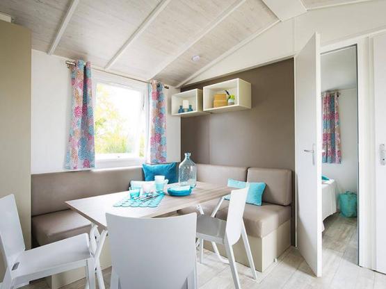 Mobilheim OHANA 28m² (3 Zimmer) + Terrasse + Klimaanlage