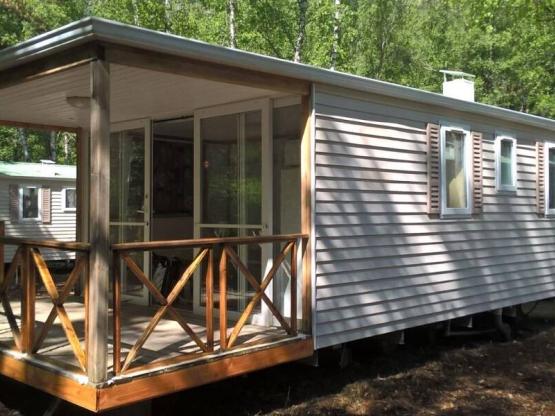 Mobilheim Berggeist - 24 m² / 2 Zimmer - überdachte Terrasse 10 m²