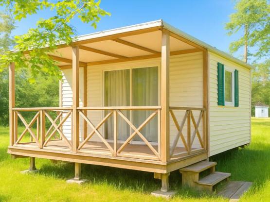 Mobilheim 2 Zimmer 22m² + Überdachte Terrasse