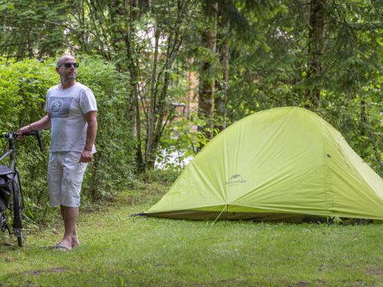 Stellplatz Motorrad/Fahrrad (1 Person + 1 Zelt + 1 Motorrad/Fahrrad)