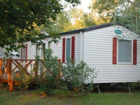 Mobilheim 3 Zimmer - Terrasse