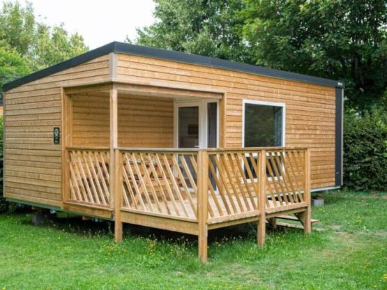 Bungalow 25m² (2 Zimmer) überdachte Terrasse + TV