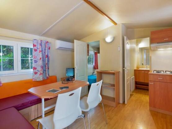 Mobilheim ZOLA 28 m2  klimatisiert +10 jahre- 2 Schlafzimmer - Terrasse 15m2