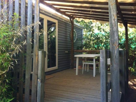 Mobilheim  Cabasson Supérieur - überdachte Terrasse