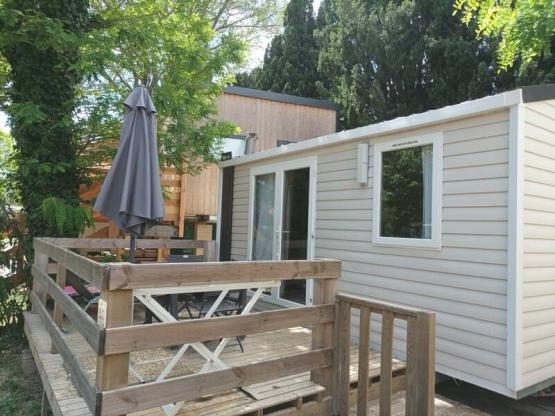 Mobilheim Standard 17m² 1 Zimmer + Halbüberdachte Terrasse