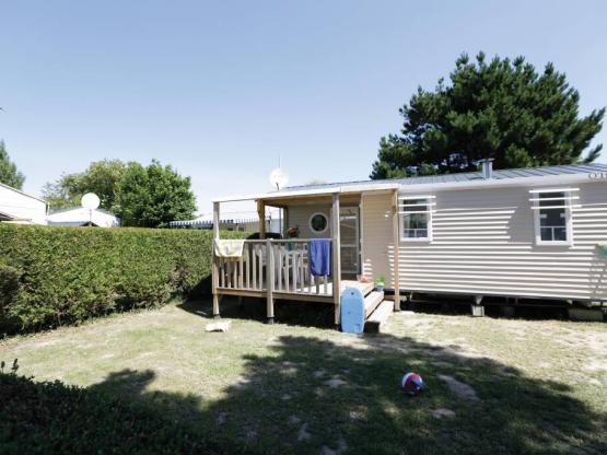 Mobilheim CONFORT 2 Zimmer 28m² überdachte Terrasse