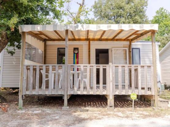 Mobilheim Premiumt 31m² - 3 Schlafzimmer / 1 Badezimmer + Halbüberdachte Terrasse