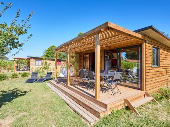 Premium Chalet Ottawa 33m² 6 p. (3 Zimmer) + überdachte Terrasse