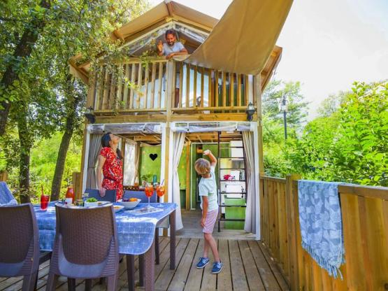 Zelt Lodge Air 4p 2Bett 1bad ***