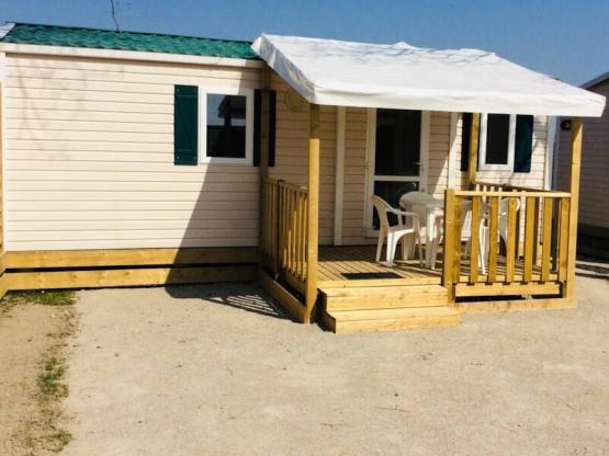 Mobilheim Nr. 12 – 2 Schlafzimmer – Terrasse