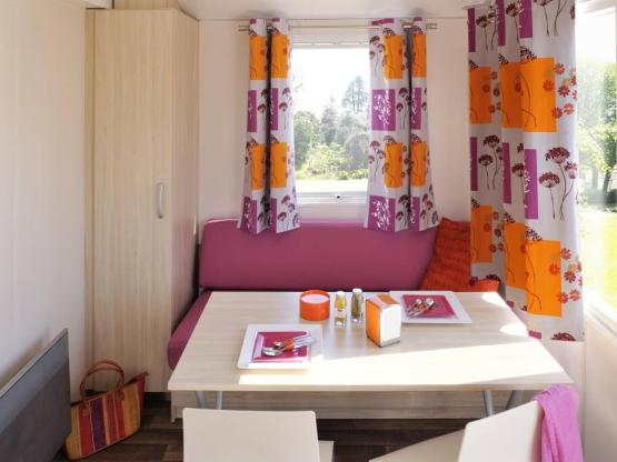 Mobile home COSY-CLIM 1 Schlafzimmer (Klimaanlage - TV - Terrasse 9m² - Größe 17m²)