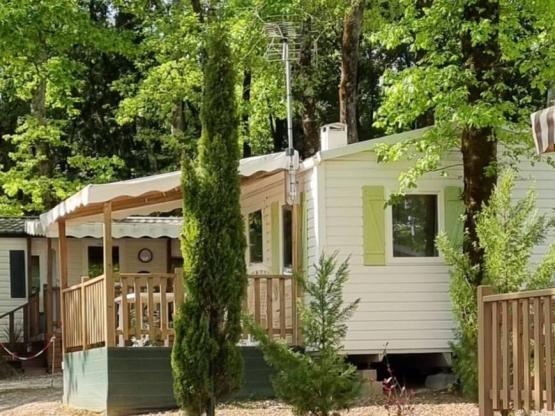 Mobilheim Standard 18 - 24m² - 1 Schlafzimmer - überdachte Terrasse + TV