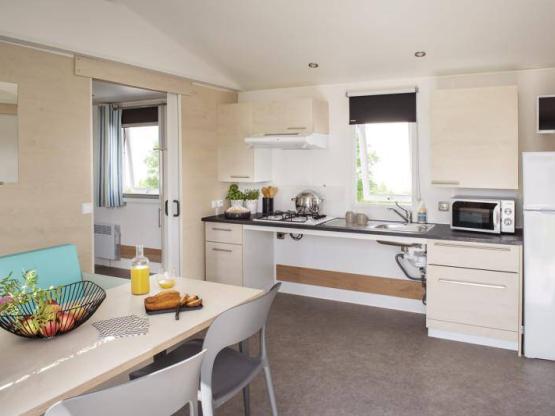 Mobilheim PMR Confort 31m² 2 zimmer - behindertengerecht + Halbüberdachte Terrasse