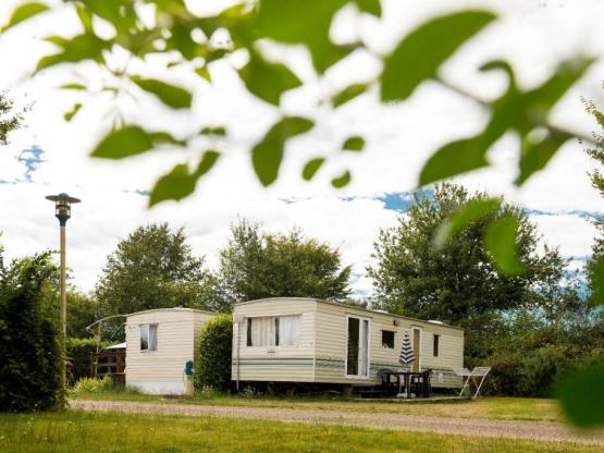 Mobilheim Vintage Standard 20m² - 2 Schlafzimmer + Terrasse + TV