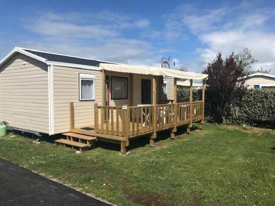 Mobilheim Confort Nirvana 32m² - 2 Zimmer - 2 badezimmer + Halbüberdachte Terrasse 15m²