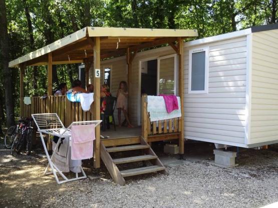 Mobilheim Lavande CONFORT 28m²  2 Zimmer +FS + Klimaanlage +überdachte Terrasse 11m²