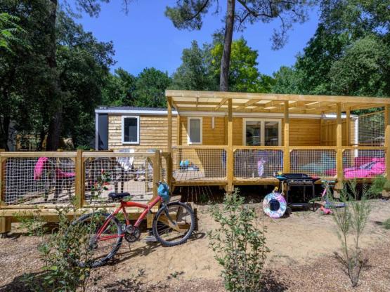 Mobilheim Family 4sz | PREMIUM - 38m²-KLIMA-TV-GS -Plancha-Gratis wlan-XXL überdacht Terrasse