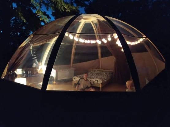 Familien-Panorama-Bulle