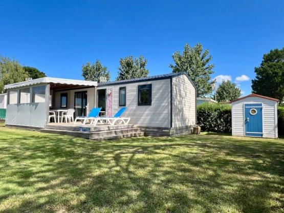 Mobilheim PREMIUM 3 Zimmer 2 badezimmer 36 m² überdachte Terrasse