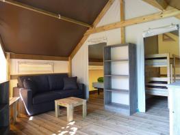 Ecolodge  2 chambres -  sanitaire du camping