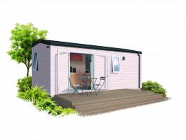 Mobilhome Confort 22m² - 2 habitaciones  - Terraza semi-cubierta +TV