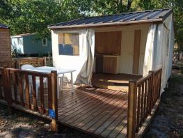 Cabane en bois + toile Standard 20m²  - 2 chambres par nuit