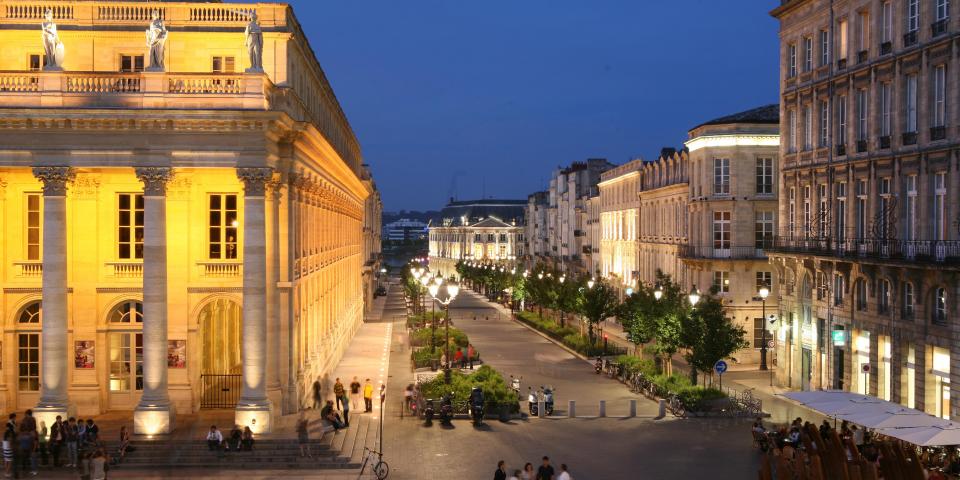 Gironde Bordeaux Grand Théâtre nuit